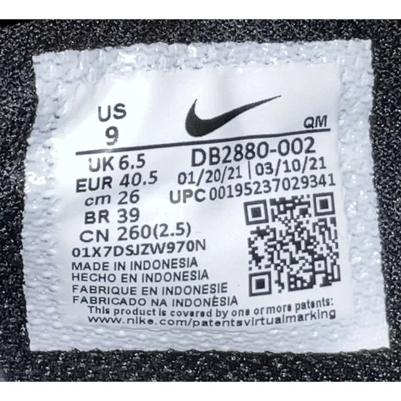 Nike Retro GTS 97 Black White Women's - Size 9 - Picture 12 of 12